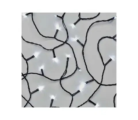 Vianočné osvetlenie  D1AC03 Standard LED spojovacia vianočná reťaz 10 m vonkaj. aj vnútor. studená biela časovač