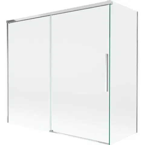Sprchové dvere MEXEN/S - Rox vaňová zástena 2-krídlová posuvná 170 + 80 x 150, transparent, chróm 8C9-170-080-01-00