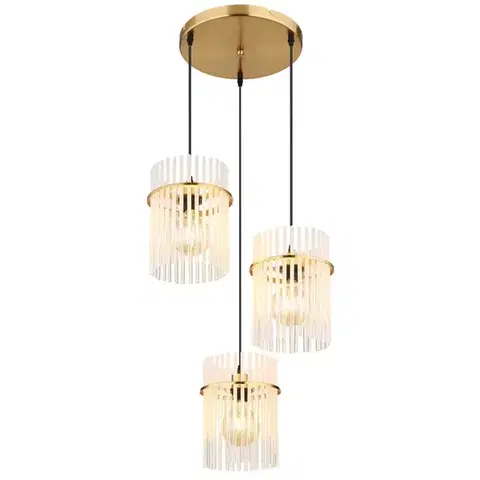 Moderné lampy do obývačky Luster 15698-3HRM Gold LW3