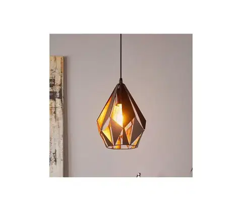 Svietidlá Eglo 49997 - Luster na lanku CARLTON 1xE27/60W/230V 49997