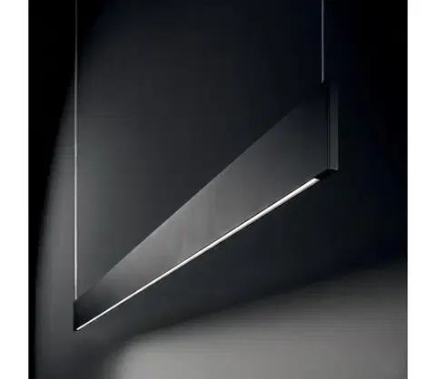 Svietidlá Ideal Lux - LED luster na lanku STEEL LED/24W/230V 3000K CRI 90 120 cm čierna 368818