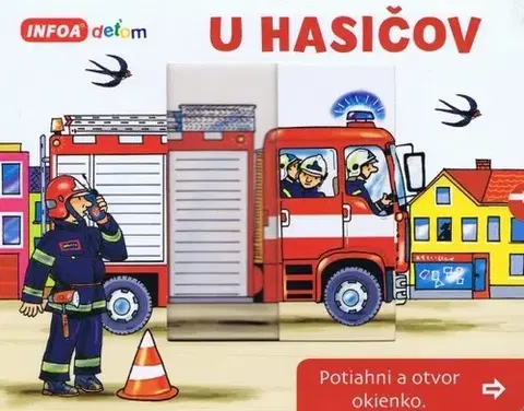 Leporelá, krabičky, puzzle knihy Otvor okienko - U hasičov - neuvedený,Antonín Šplíchal