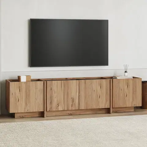 TV stolíky WON široký TV stolík, borovica Atlantic/antracit