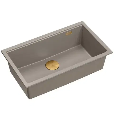Kuchynské drezy Quadron Quadron - Granitový drez Logan 110 Beige Meď HQD7644U4_PVDC1_U