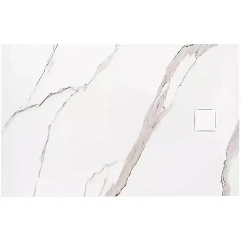 Sprchové vaničky Vanička obdĺžniková Magnum Carrara White 80x100x2,5 Rea K7004
