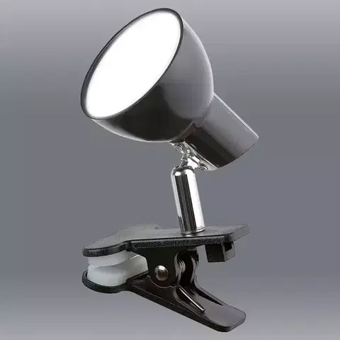 Lampy do spálne Lampa s klipom LED Noah 1478 čierna 5W LB