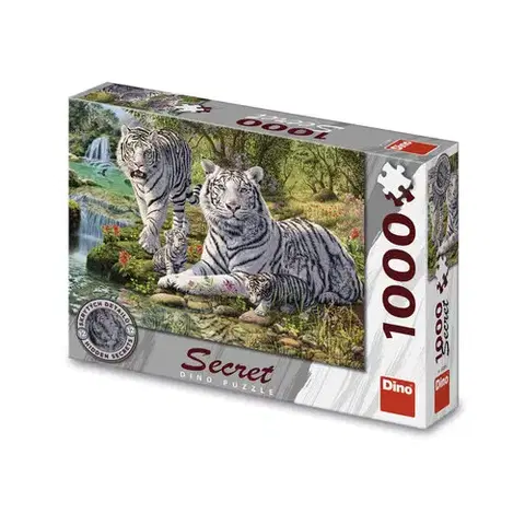 1000 dielikov Puzzle Biele tigre 1000ks