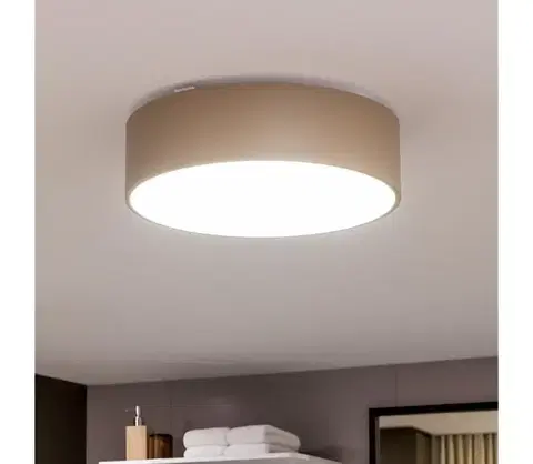 Svietidlá BRILAGI - Kúpeľňové stropné svietidlo POOL 3xE27/15W/230V priemer 40 cm IP54 béžové FG-R400-E27-BEI