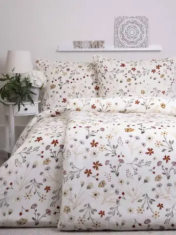 Obliečky MKLozkoviny.sk Predĺžené obliečky mikroplyš Exclusive – Vanessa béžová - 140 × 220 cm - 70 x 90 cm