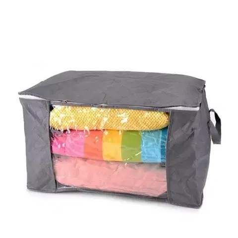 Úložné boxy SKVELER Box úložný z netkanej textílie s okienkom SKVELER 50x36x21cm