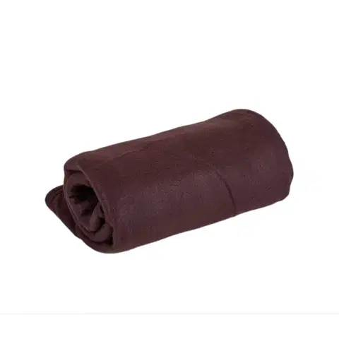 Deky Deka Fleece tmavo hnedá 150x200cm TiaHome