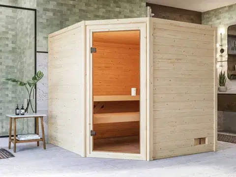 Sauny Interiérová fínska sauna 195x195 cm Lanitplast