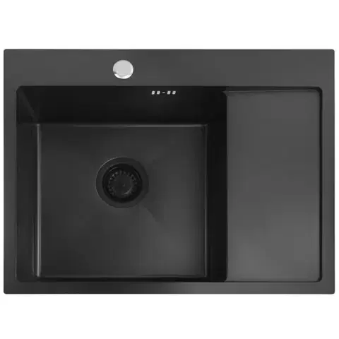 Kuchynské drezy REA REA - Oceľový drez Fin Black ZLE-06014
