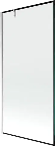 Sprchové dvere MEXEN/S - Next vaňová zástena FIX 90 x 150, čierna dekor, chróm 895-090-000-00-70-01