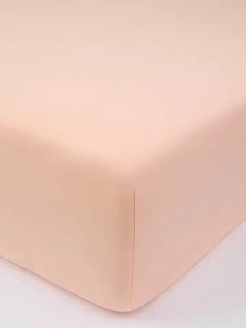 Plachty MKLozkoviny.sk Jersey plachta s elastanom Deluxe 90 × 200 cm – lososová