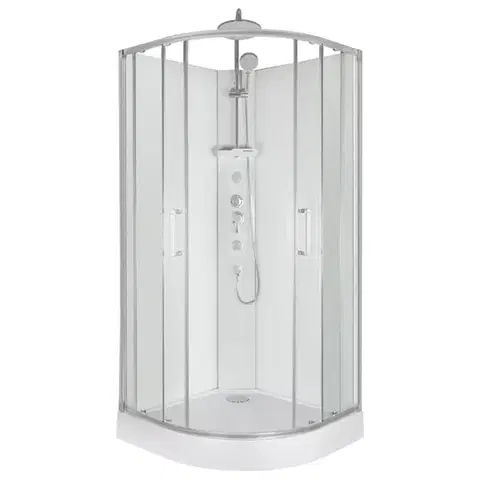 Sprchovacie kúty KERRA - Hydromasážny box WEGA 90 (biela) 5907548123503