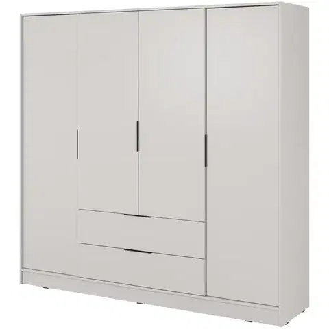 Šatníkové skrine Skriňa Kelly 4D bez zrkadla cashmere