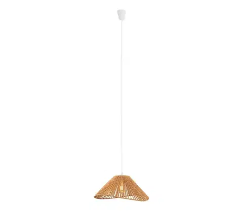 Svietidlá MAXLIGHT P0577 - Luster na lanku AMALFI 1xE27/15W/230V pr. 45 cm béžová P0577