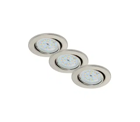 Svietidlá Briloner 7220-032-SADA 3x LED Kúpeľňové podhľadové svietidlo FIT 1xGU10/5W/230V 7220-032