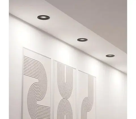 Svietidlá Eglo 902257 - SADA 3x LED podhľadové bodové svietidlo BARRANCO 1xGU10/4,5W/230V čierna 902257
