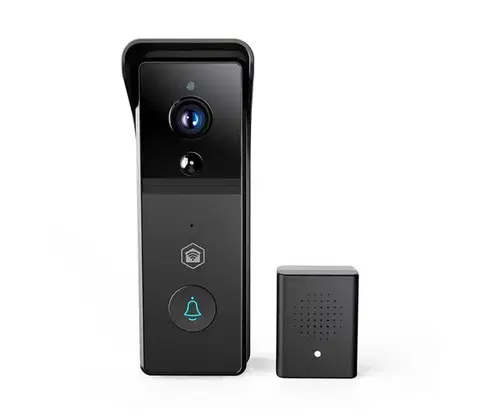 LED osvetlenie  WIFICDP21BK - Videozvonček so senzorom, 4400 mAh, Full HD 1296p, IP44, Wi‑Fi, Tuya WIFICDP21BK