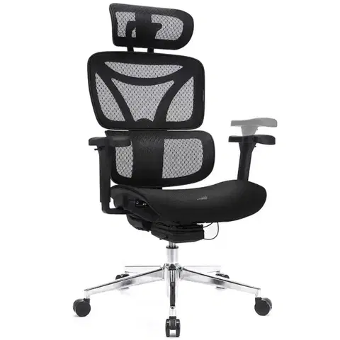 Otočné kreslá Kancelárske kreslo Control Pro Lv0656 Čierna