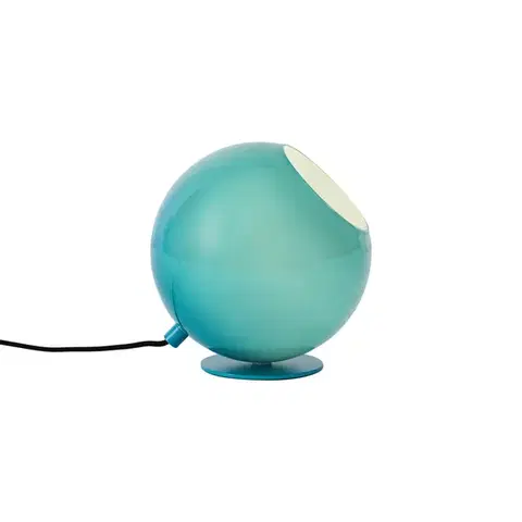 Stolné lampy Retro stolná lampa modrá so sklom - Mabel