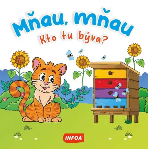 Leporelá, krabičky, puzzle knihy Kto tu býva? Mňau, mňau (SK vydanie)