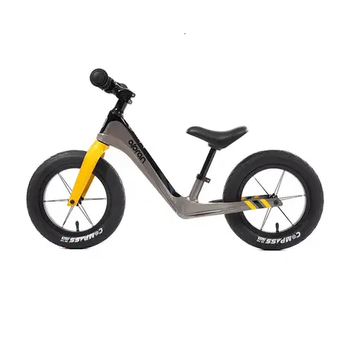 Detské odrážadlá Ultraľahké odrážadlo Olpran Bufotes 12" • 2,8 kg čierna/šedá/medová