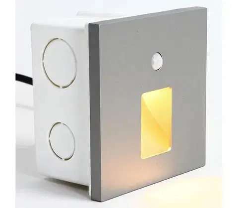 LED osvetlenie Emithor 70422 - LED Schodiskové svietidlo so senzorom VIX LED/1W/230V 4000K šedá 70422