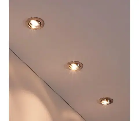 LED osvetlenie Eglo 95359 - SADA 3x LED zapustené stropné svietidlo TEDO 3xGU10-LED/5W/230V 95359