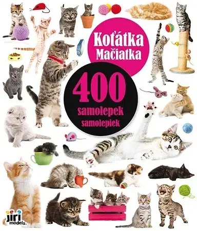 Nalepovačky, vystrihovačky, skladačky 400 samolepiek Mačiatka