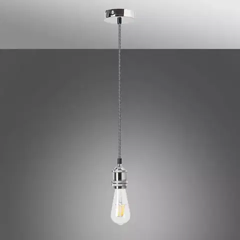 Moderné lampy do obývačky Luster Fixy 1418 Strieborný vrkoč LW1