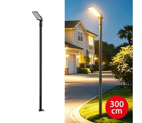 Záhradné lampy BRILAGI -LED Vonkajšie svietidlo so stĺpom a káblom 3 m URBANLIGHT LED/50W/230V čierna IP65 BG4759+BG1525