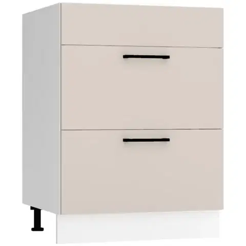 Kuchynské skrinky stojace Kuchynská skrinka Max D60pc S/2 Zasl   svetlobéžová