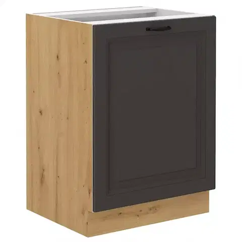 Kuchynské skrinky stojace Kuchynská skrinka STILO grafit mat/artisan 60d 1f bb