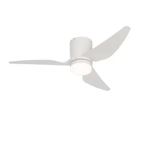 Stropné ventilátory Stropný ventilátor biely 123 cm vrátane LED stmievateľný s diaľkovým ovládaním - Patty