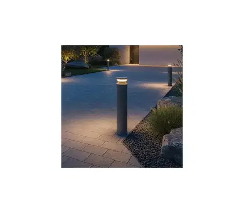 Záhradné lampy Ideal Lux - LED Vonkajšia lampa BOEING LED/14W/230V pr. 70 cm IP65 antracit 327259
