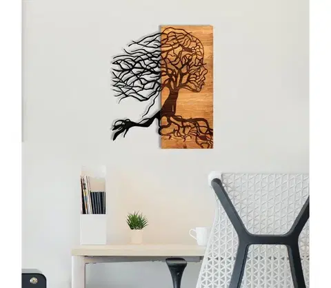 Obrazy  Nástenná dekorácia 47x58 cm strom života drevo/kov 279ENZ1775