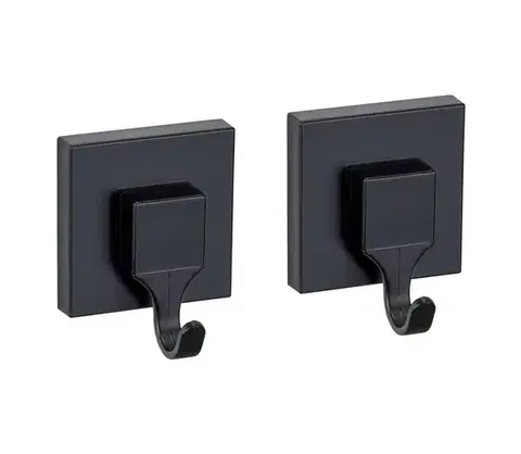 Svietidlá WENKO 71448800 - Háčik VACUUM-LOC QUADRO ED 6x7 cm čierna 71448800