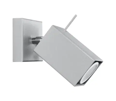 Svietidlá  SL.0455 - Nástenné bodové svietidlo MERIDA 1xGU10/40W/230V šedá SL.0455