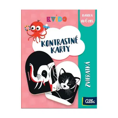 Kvído Albi Kvído: Kontrastné karty - Zvieratká