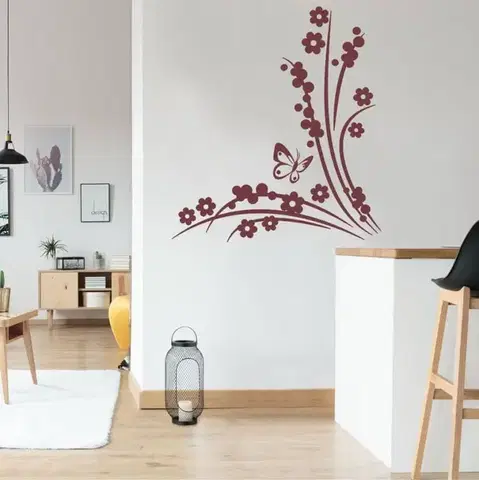 Šablóny na maľovanie Šablóny na maľovanie - Kvety a motýlik