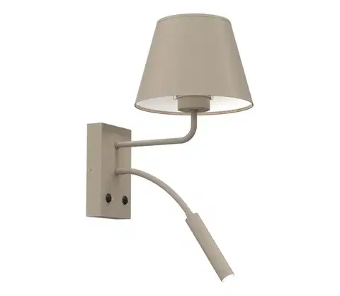 Svietidlá  Nástenné svietidlo ARDEN 1xE27/15W/230V + 1xG9/8W béžové 4223