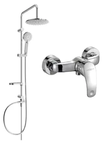 Sprchy a sprchové panely MEXEN/S - Carl sprchový stĺp vrátane sprchovej batérie Fabia, chróm 746540240-00