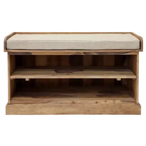 Botníky Botník 105x60x40 Rami indický masív palisander