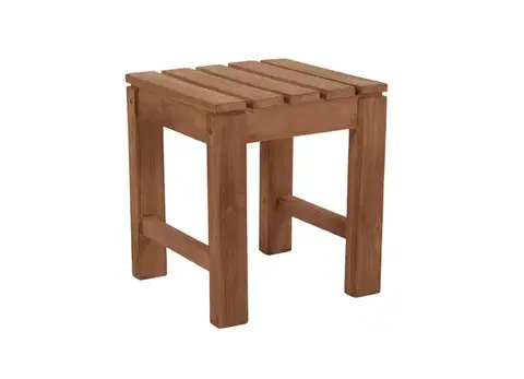 Záhradné stoličky a kreslá DEOKORK Záhradná stolička/taburet JOHNSON (teak)