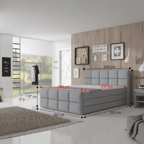 Boxspring Boxspringová postel CRESSEN 2 Tempo Kondela