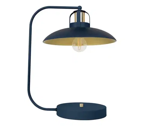 Lampy  Stolná lampa FELIX 1xE27/60W/230V modrá MLP7716