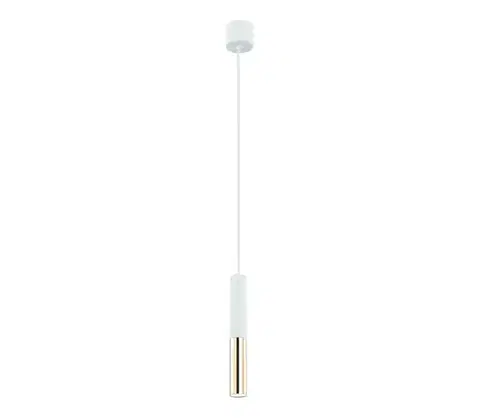 Svietidlá Open Design OR80841 - Závesný luster SLIMI na lanku 1xG9/3,5W/230V biela/zlatá OR80841